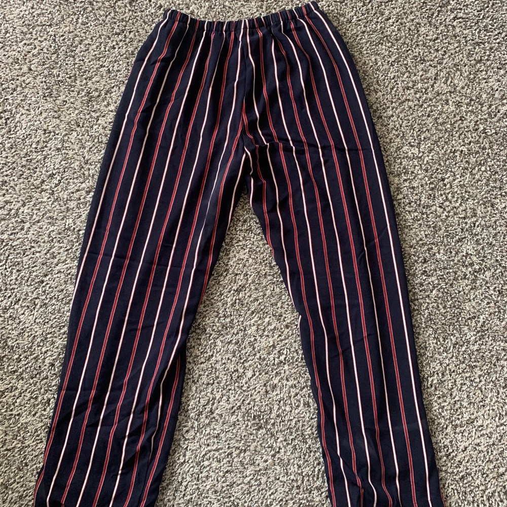 Brandy Melville Striped Flowy Pants